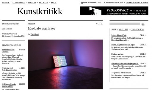 Små endringer på Kunstkritikk